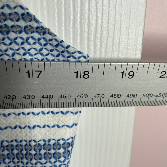 Tommy Hilfiger Dress Womens 10 White Blue Stripe Sheath Sleeveless - Picture 5 of 7